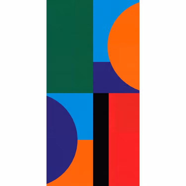Tapete - Geometrisch – Abstrakt – Formen – Farbenfroh – Modern — 2
