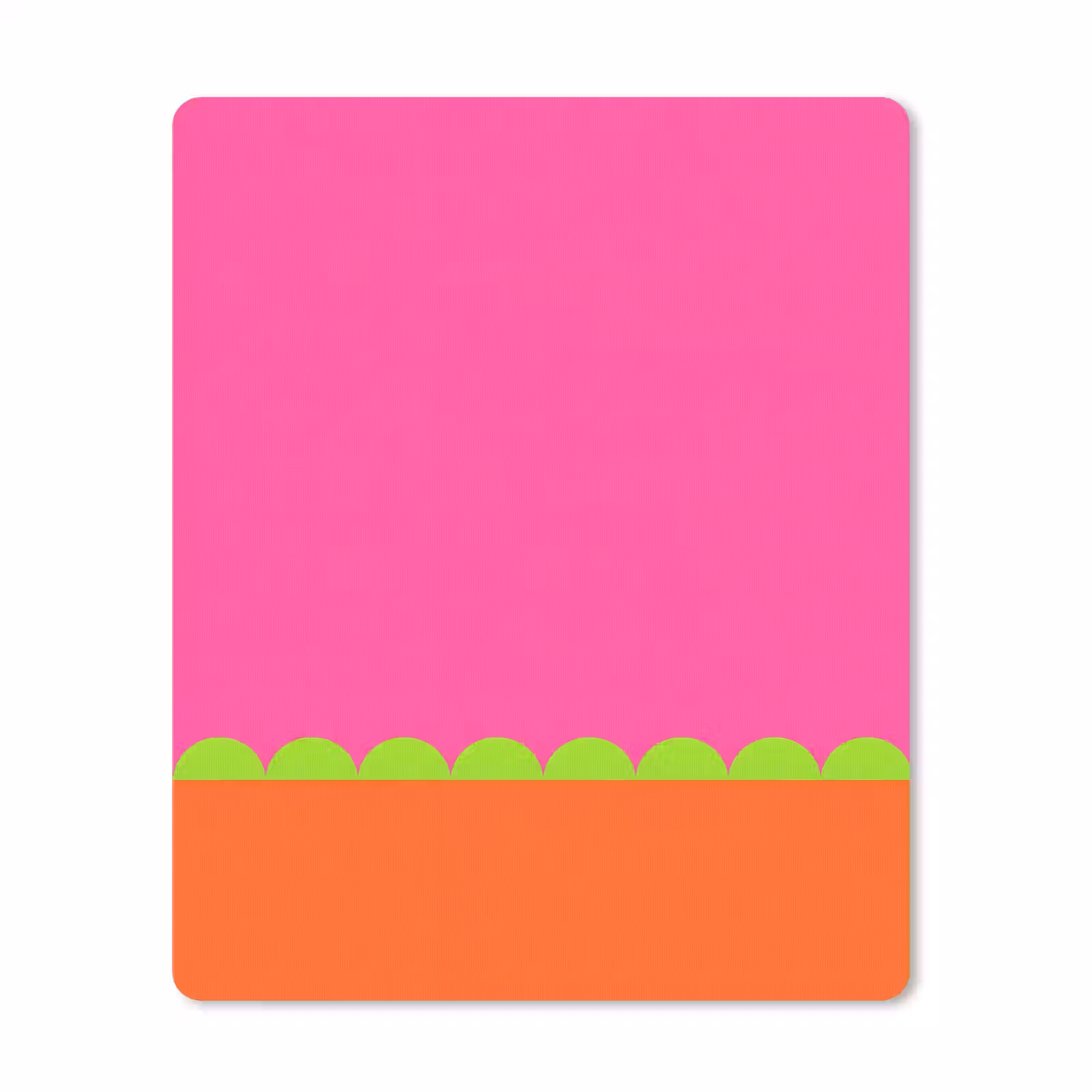 Mauspad - Zusammenfassung – Geometrisch – Farbblöcke – Rosa – Orange — 1