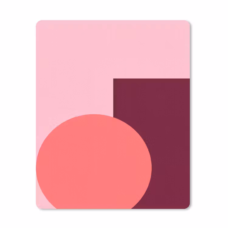 Mauspad - Zusammenfassung – Formen – Rosa – Modern – Design — 1