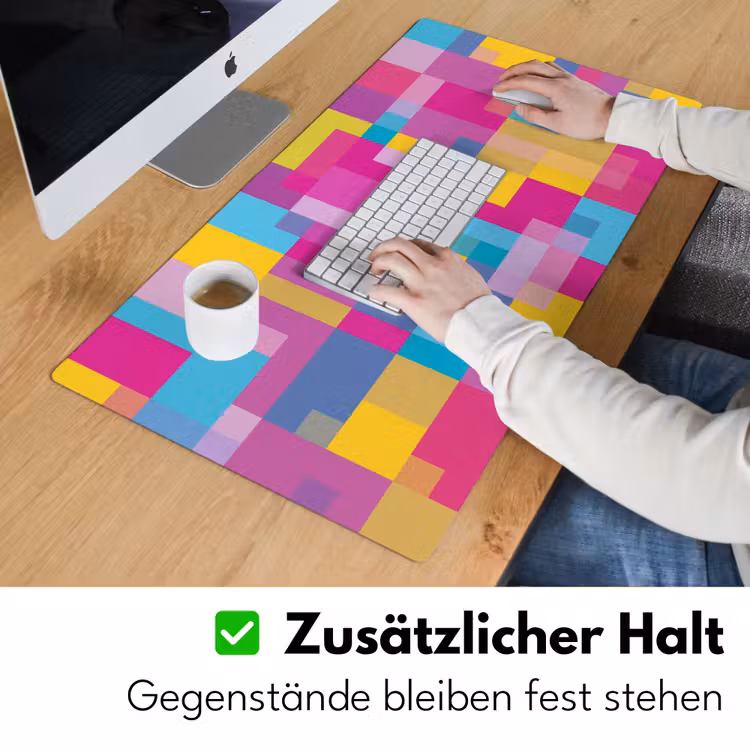 Schreibtischunterlage - Abstrakt – Geometrisch – Kunst – Farbenfroh – Modern — 3