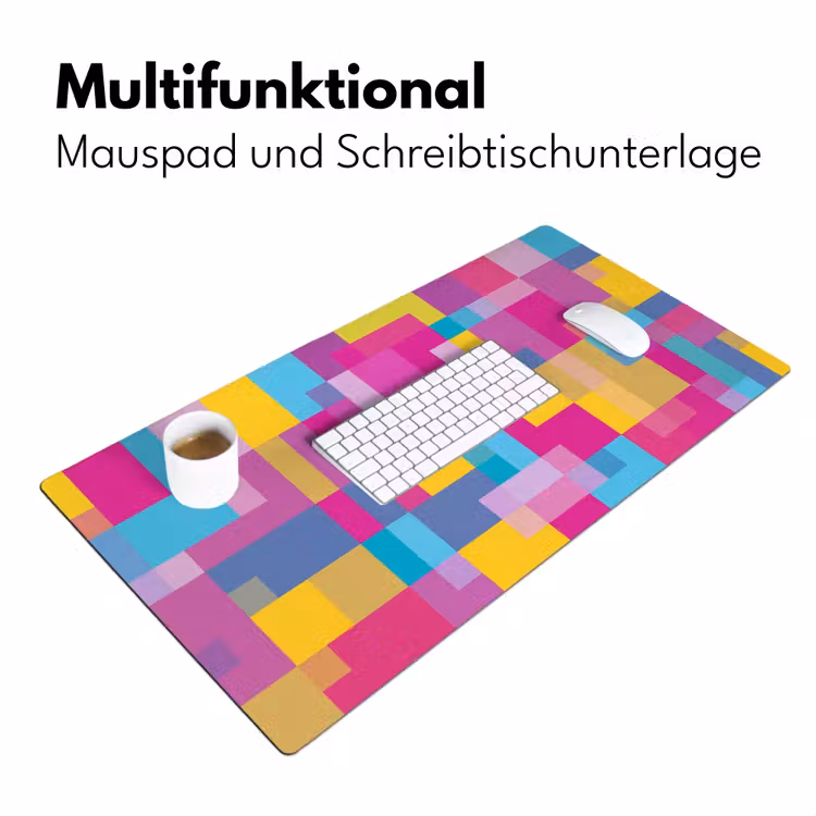 Schreibtischunterlage - Abstrakt – Geometrisch – Kunst – Farbenfroh – Modern — 4