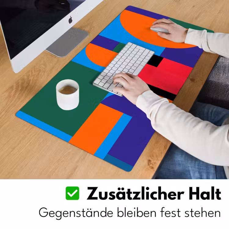 Schreibtischunterlage - Geometrisch – Abstrakt – Formen – Farbenfroh – Modern — 3