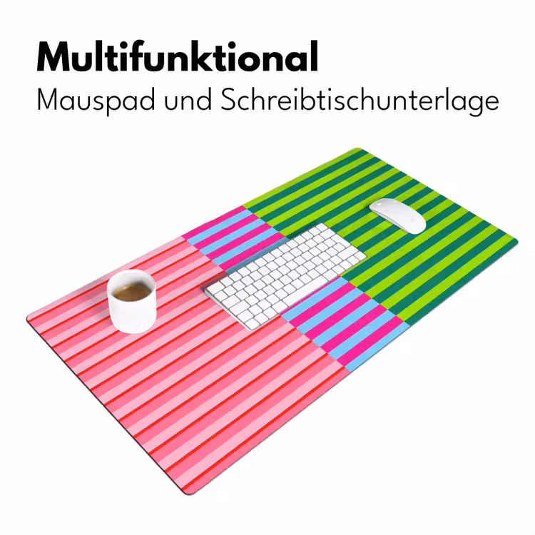 Schreibtischunterlage - Muster – Streifen – Modern – Abstrakt – Bunt — 4