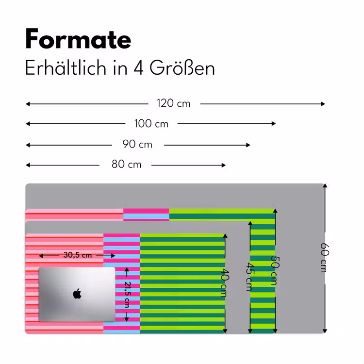 Schreibtischunterlage - Muster – Streifen – Modern – Abstrakt – Bunt — 5