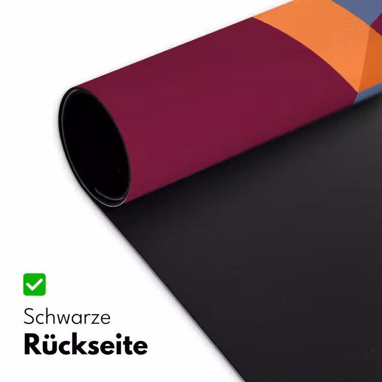 Schreibtischunterlage - Zusammenfassung – Formen – Modern – Blau – Orange — 2