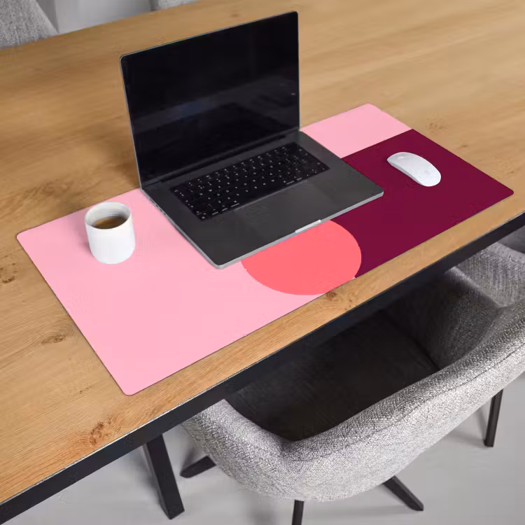 Schreibtischunterlage - Zusammenfassung – Formen – Rosa – Modern – Design — 1