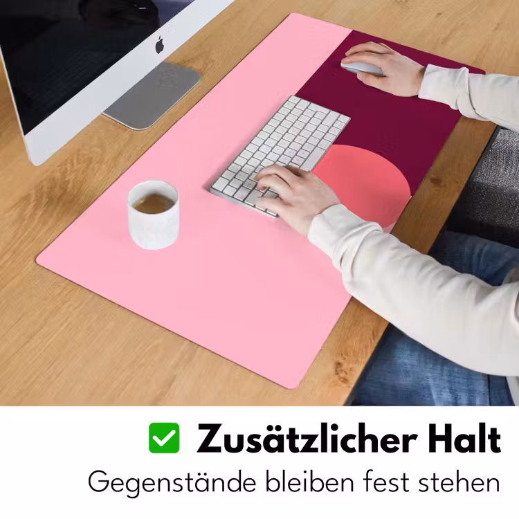 Schreibtischunterlage - Zusammenfassung – Formen – Rosa – Modern – Design — 3