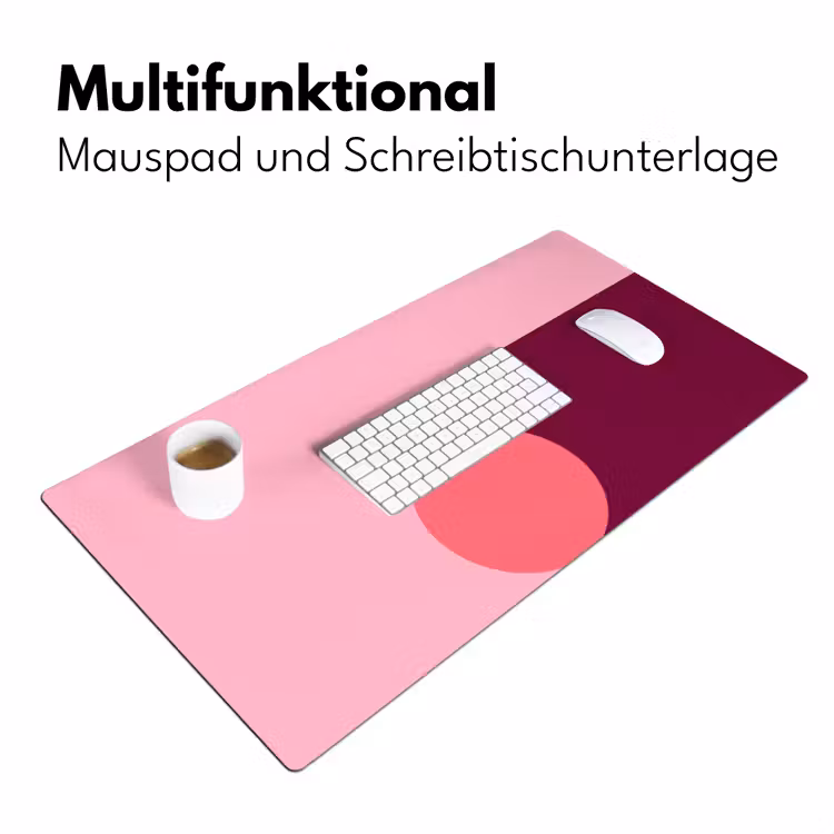 Schreibtischunterlage - Zusammenfassung – Formen – Rosa – Modern – Design — 4