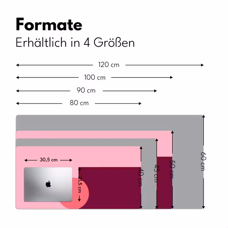 Schreibtischunterlage - Zusammenfassung – Formen – Rosa – Modern – Design — 5