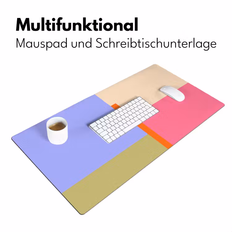 Schreibtischunterlage - Zusammenfassung – Geometrie – Kunst – Modern – Farbenfroh — 4