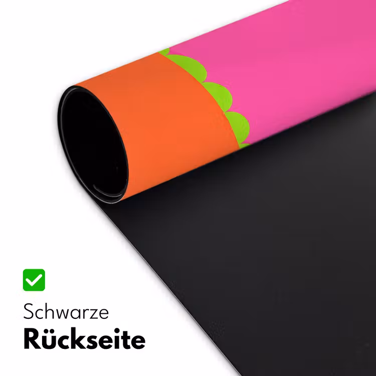 Schreibtischunterlage - Zusammenfassung – Geometrisch – Farbblöcke – Rosa – Orange — 2