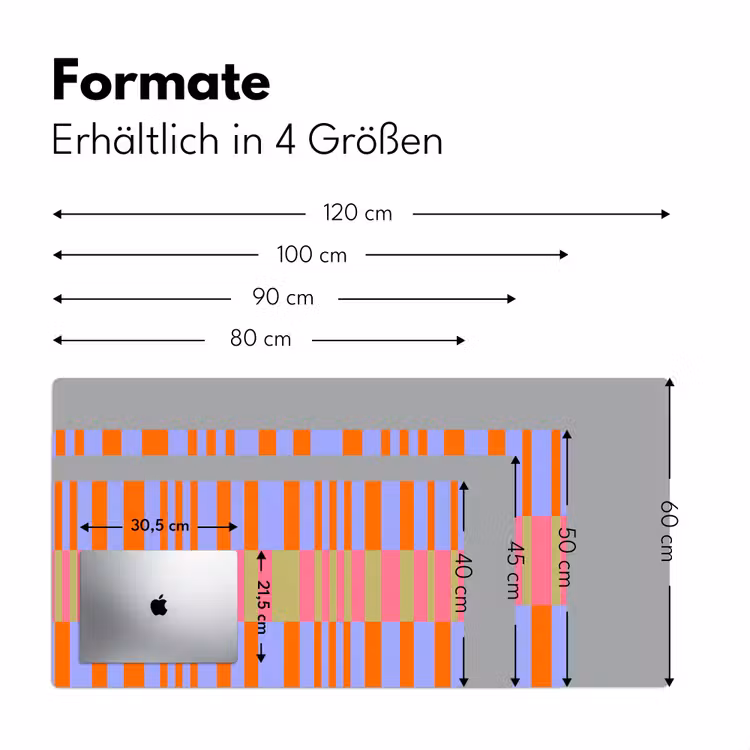 Schreibtischunterlage - Zusammenfassung – Muster – Geometrisch – Farbenfroh – Modern — 5