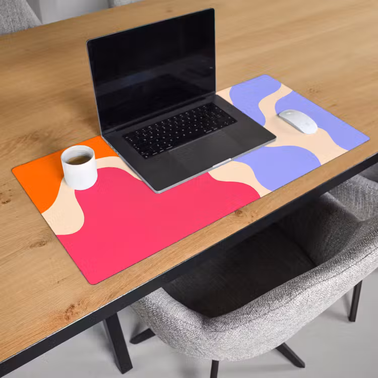 Schreibtischunterlage - Zusammenfassung – Organische Formen – Design – Modern – Farbenfroh — 1