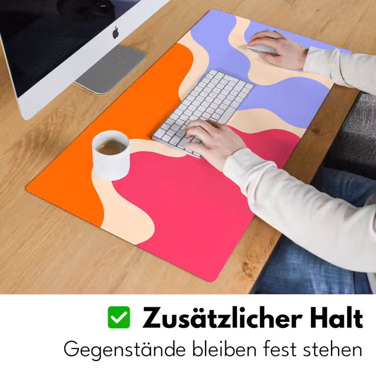 Schreibtischunterlage - Zusammenfassung – Organische Formen – Design – Modern – Farbenfroh — 3
