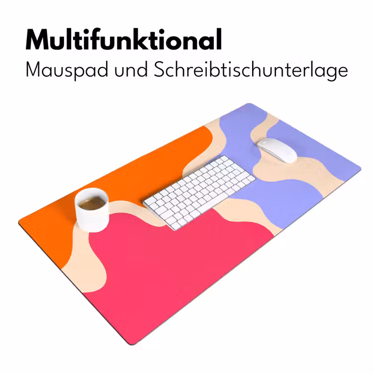 Schreibtischunterlage - Zusammenfassung – Organische Formen – Design – Modern – Farbenfroh — 4