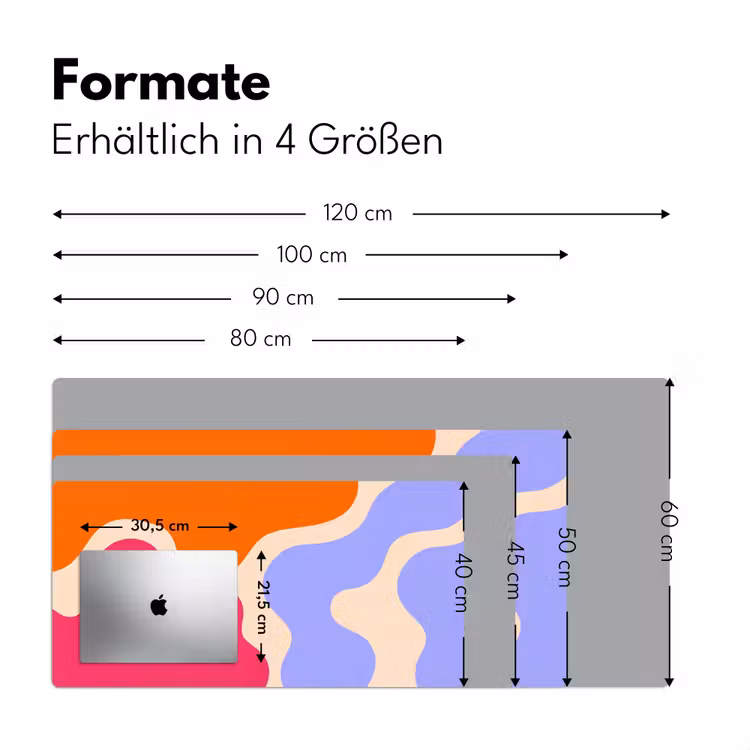 Schreibtischunterlage - Zusammenfassung – Organische Formen – Design – Modern – Farbenfroh — 5