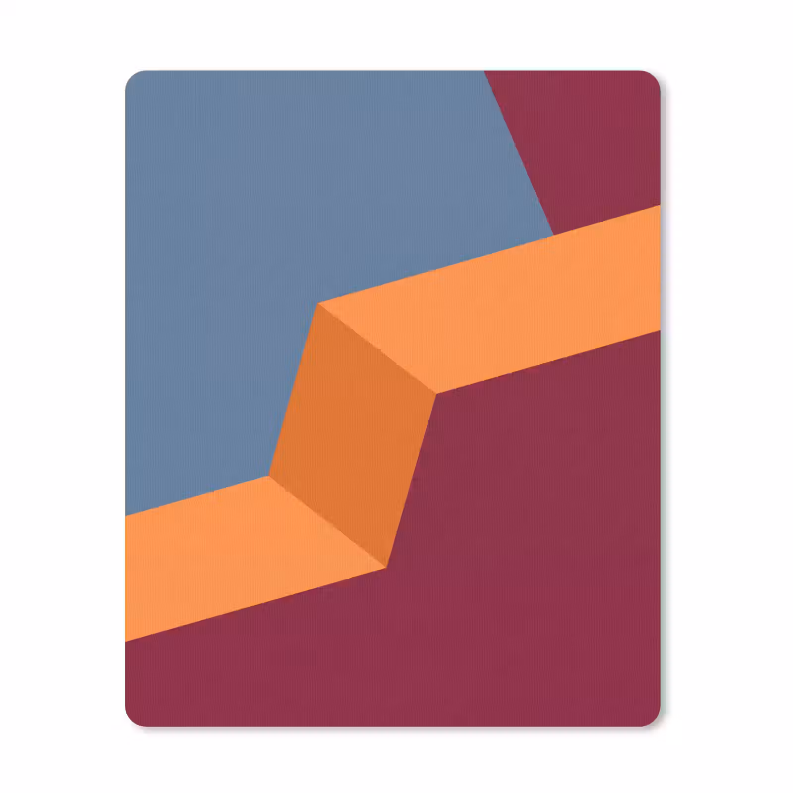 Mauspad - Zusammenfassung – Formen – Modern – Blau – Orange — 1