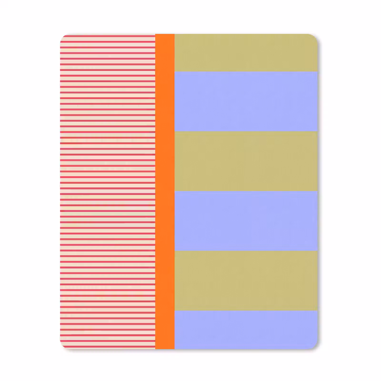 Mauspad - Zusammenfassung – Geometrie – Streifen – Blöcke – Rot — 1