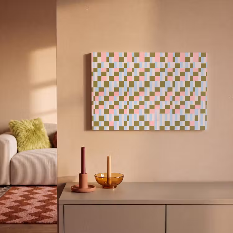 Leinwandbild - Muster – Geometrisch – Abstrakt – Farbenfroh – Modern — 2