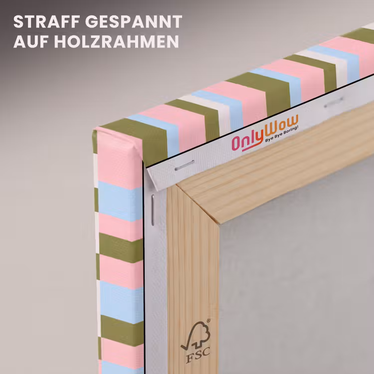 Leinwandbild - Muster – Geometrisch – Abstrakt – Farbenfroh – Modern — 5