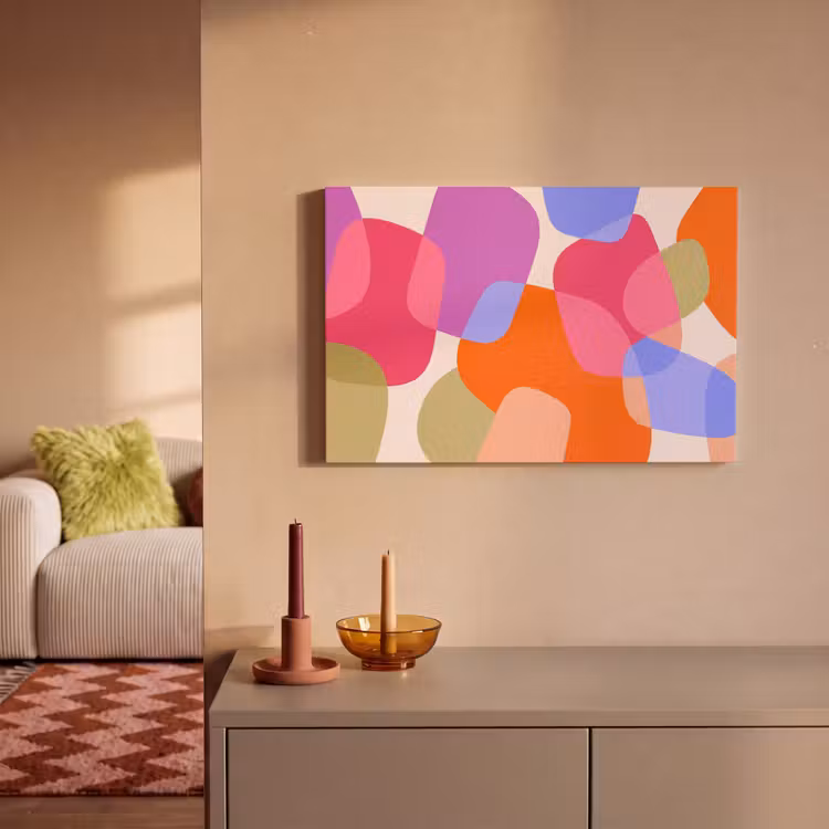 Leinwandbild - Zusammenfassung – Formen – Modern – Farbenfroh — 2