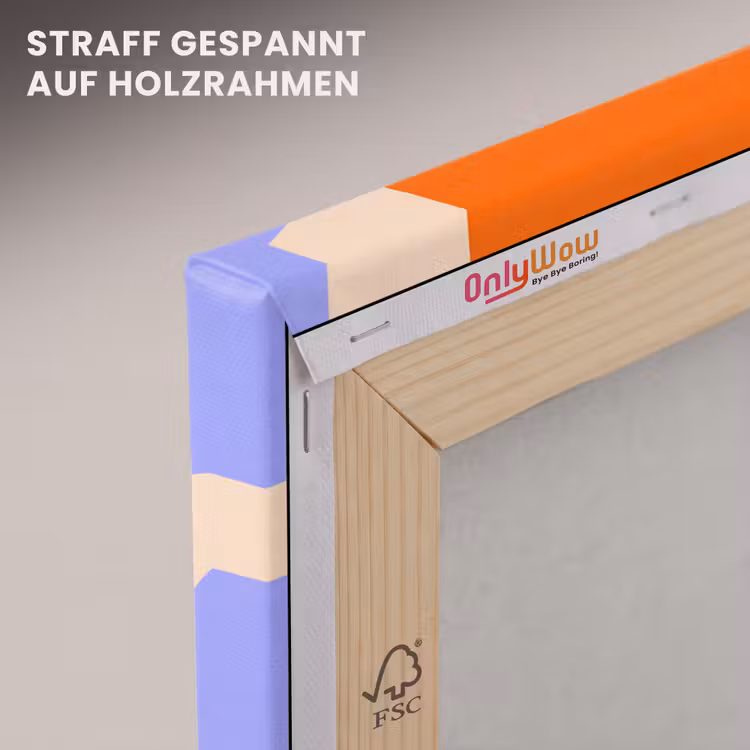 Leinwandbild - Zusammenfassung – Organische Formen – Design – Modern – Farbenfroh — 5