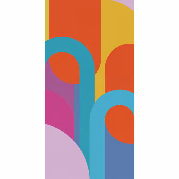 Tapete - Zusammenfassung – Geometrie – Farbenfroh – Modern – Kunst — 2
