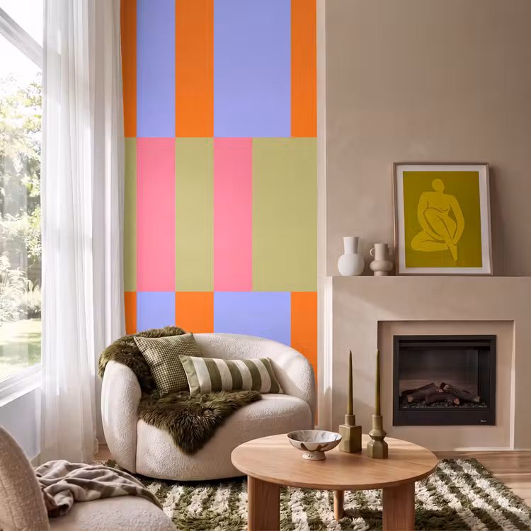 Tapete - Zusammenfassung – Muster – Geometrisch – Farbenfroh – Modern — 1