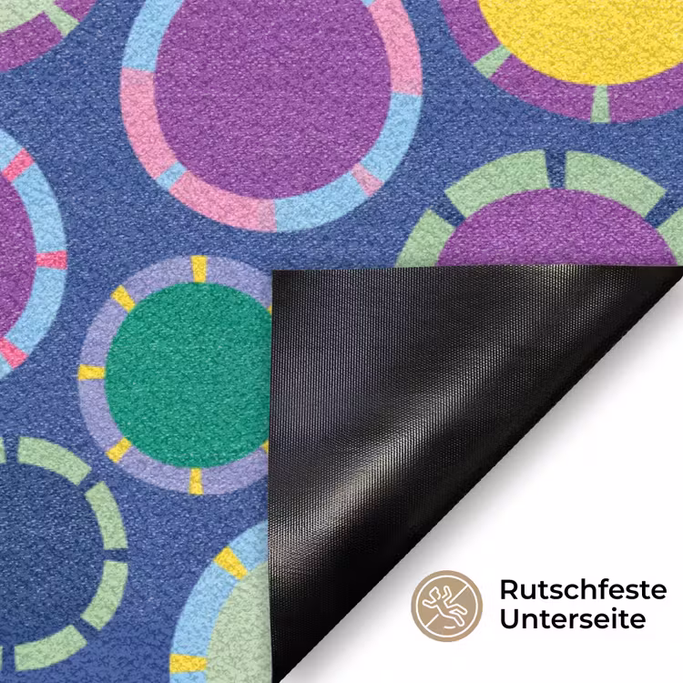 Fußmatte - Muster – Kreise – Abstrakt – Bunt — 6