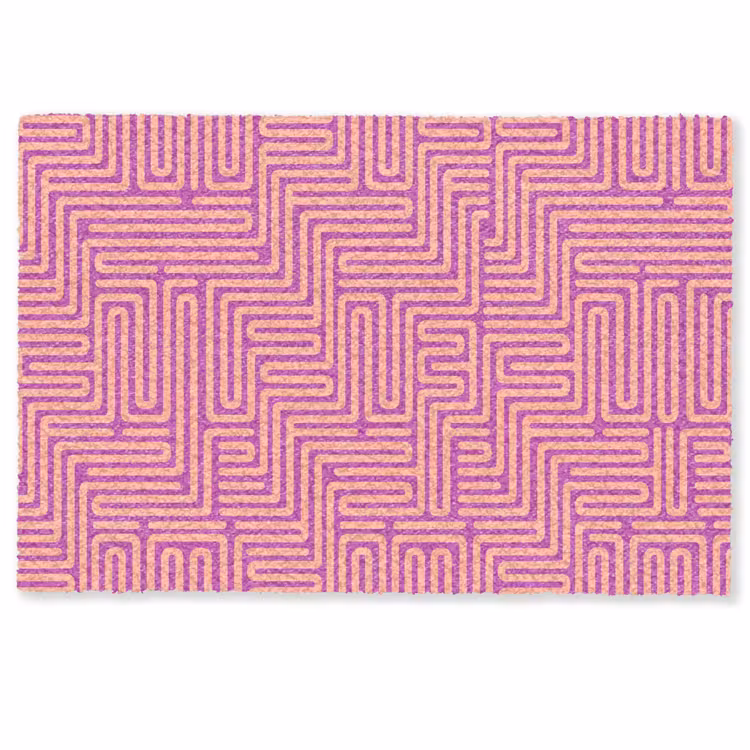 Fußmatte - Muster – Linien – Abstrakt – Modern – Lila — 1