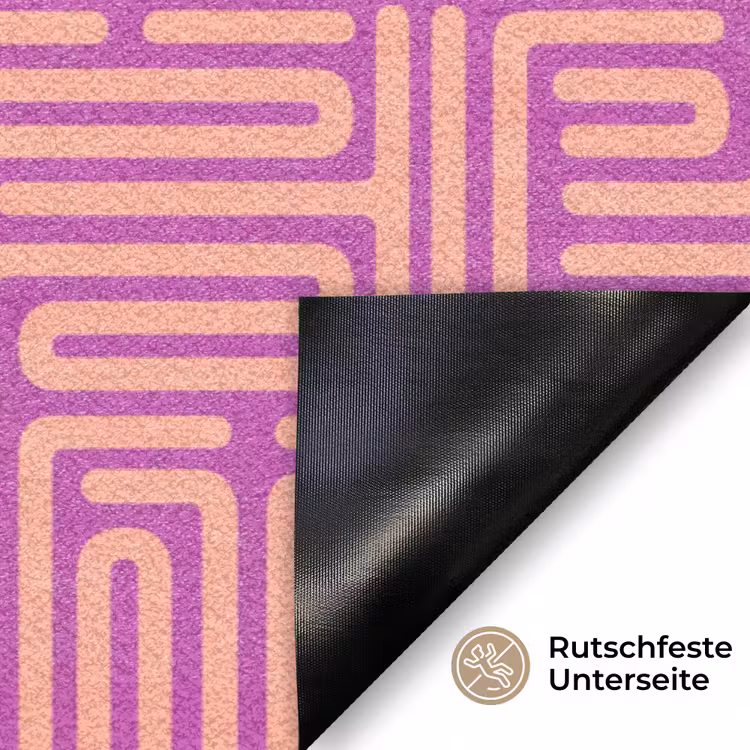 Fußmatte - Muster – Linien – Abstrakt – Modern – Lila — 6