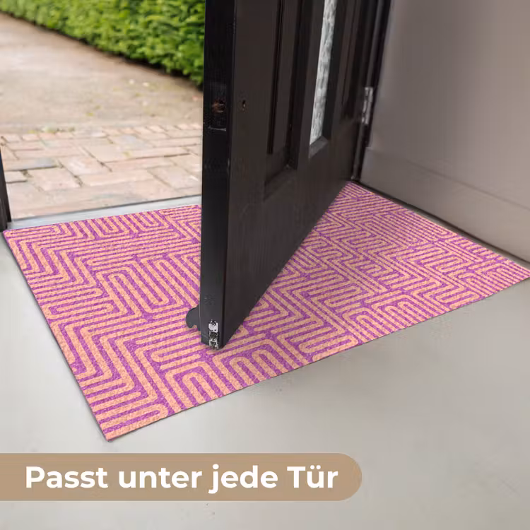 Fußmatte - Muster – Linien – Abstrakt – Modern – Lila — 7