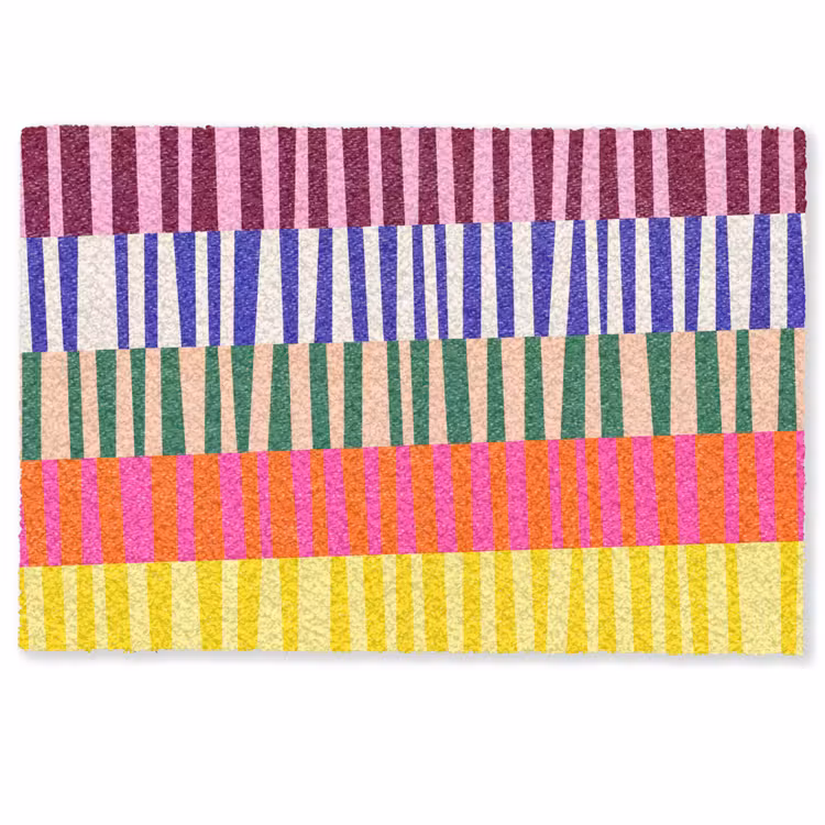 Fußmatte - Muster – Streifen – Abstrakt – Modern – Farbenfroh — 1