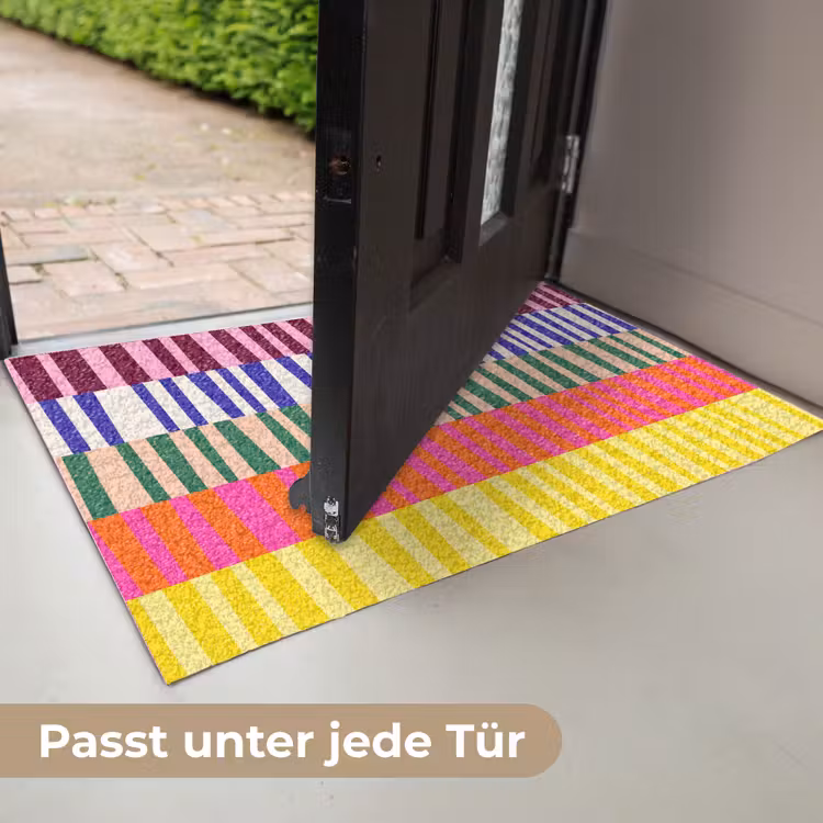 Fußmatte - Muster – Streifen – Abstrakt – Modern – Farbenfroh — 7