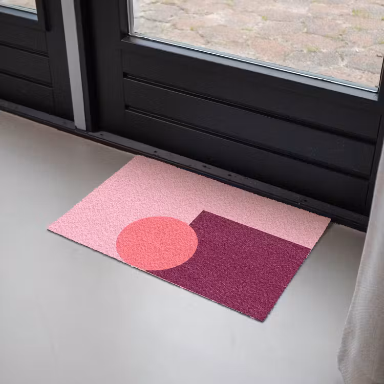Fußmatte - Zusammenfassung – Formen – Rosa – Modern – Design — 2