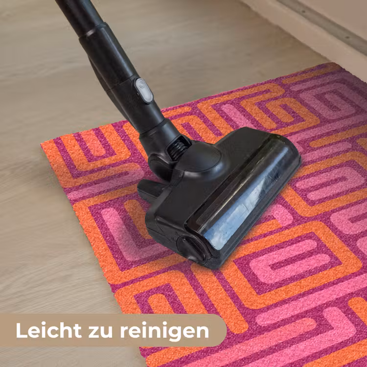 Fußmatte - Zusammenfassung – Muster – Linien – Rosa – Orange — 9