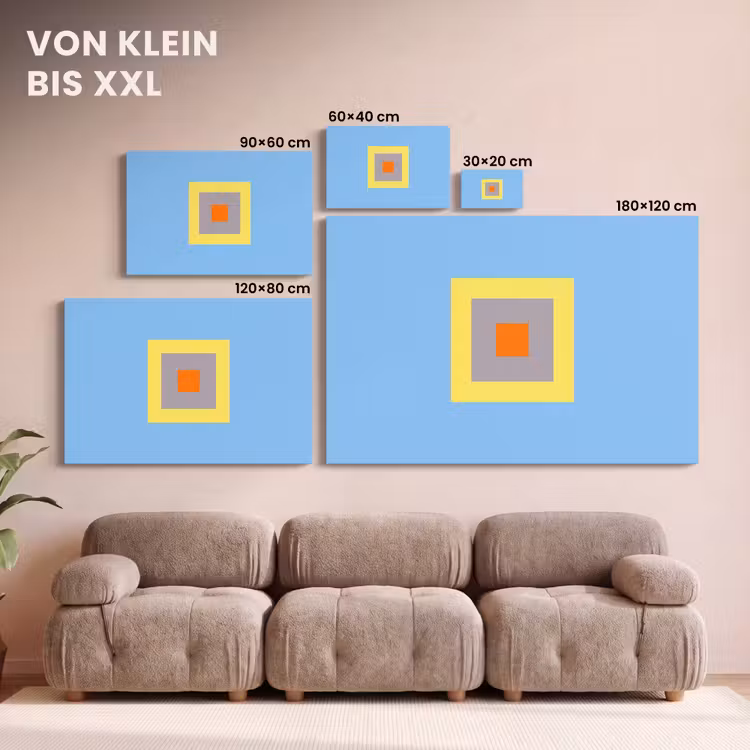 Leinwandbild - Abstrakt – Geometrisch – Farbenfroh – Modern – Formen — 6