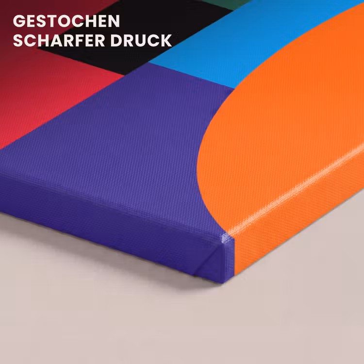 Leinwandbild - Geometrisch – Abstrakt – Formen – Farbenfroh – Modern — 4