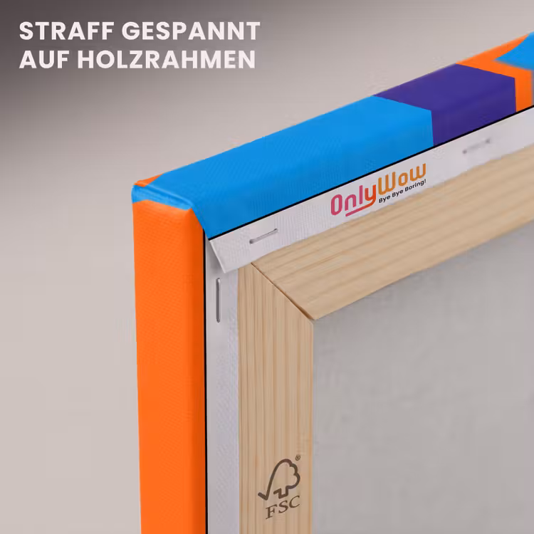 Leinwandbild - Geometrisch – Abstrakt – Formen – Farbenfroh – Modern — 5