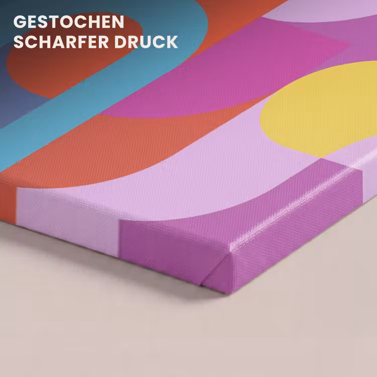 Leinwandbild - Zusammenfassung – Geometrie – Farbenfroh – Modern – Kunst — 4