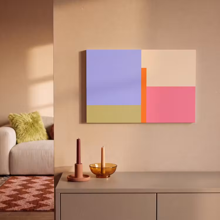 Leinwandbild - Zusammenfassung – Geometrie – Kunst – Modern – Farbenfroh — 2