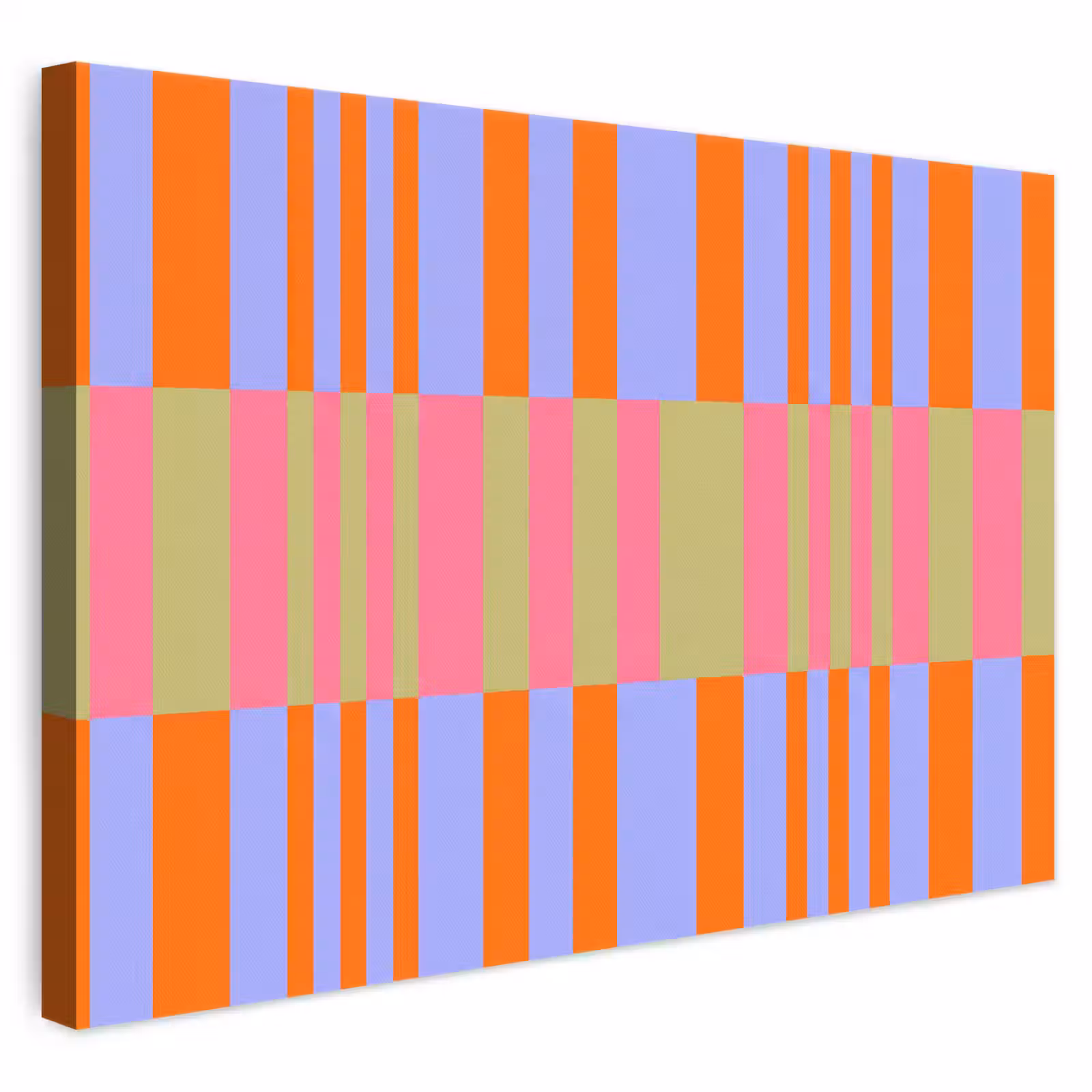 Leinwandbild - Zusammenfassung – Muster – Geometrisch – Farbenfroh – Modern — 1