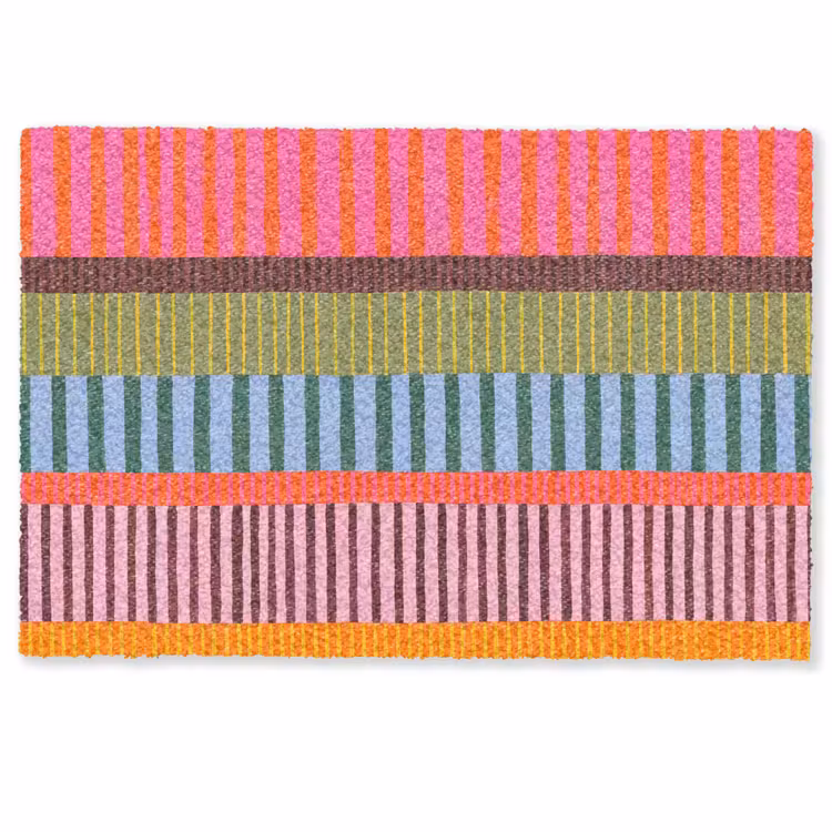 Fußmatte - Zusammenfassung – Streifen – Modern – Farbenfroh – Kunst — 1