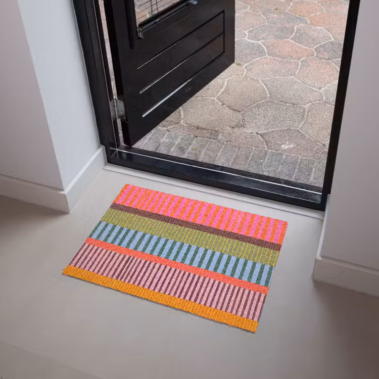 Fußmatte - Zusammenfassung – Streifen – Modern – Farbenfroh – Kunst — 4