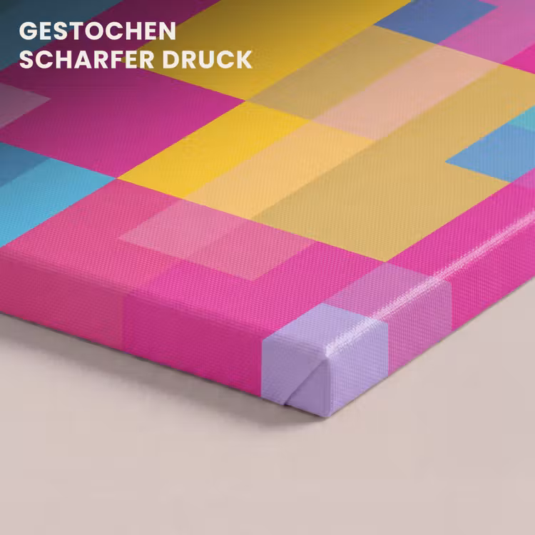 Leinwandbild - Abstrakt – Geometrisch – Kunst – Farbenfroh – Modern — 4