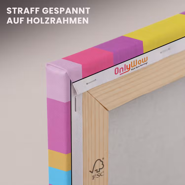Leinwandbild - Abstrakt – Geometrisch – Kunst – Farbenfroh – Modern — 5