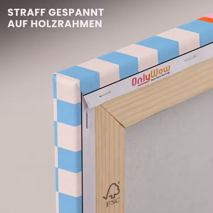 Leinwandbild - Zusammenfassung – Formen – Geometrisch – Modern – Farbenfroh — 5