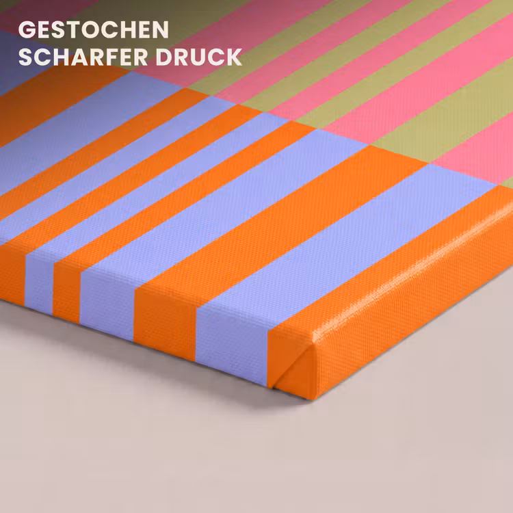 Leinwandbild - Zusammenfassung – Muster – Geometrisch – Farbenfroh – Modern — 4