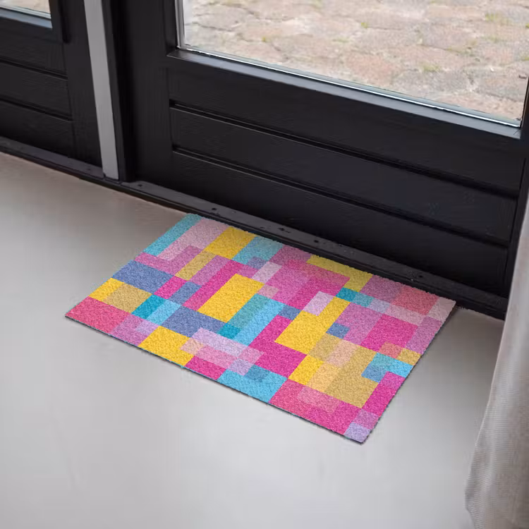 Fußmatte - Abstrakt – Geometrisch – Kunst – Farbenfroh – Modern — 2