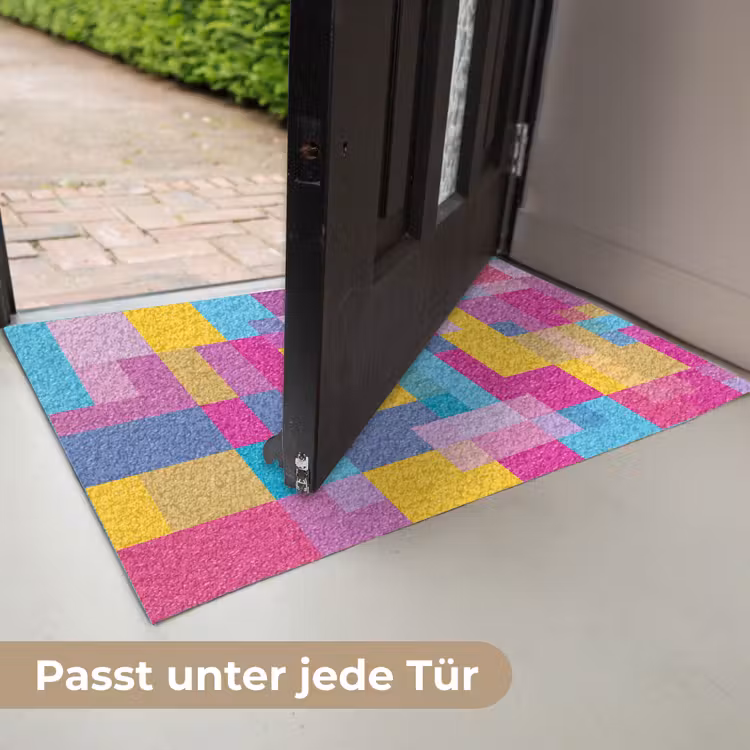 Fußmatte - Abstrakt – Geometrisch – Kunst – Farbenfroh – Modern — 7